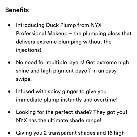 $13❤️‍🔥 NYX Duck Plump High Pigment Lip Plumping Gloss STRIKE A ROSE 🦆 NEW - Picture 9 of 10